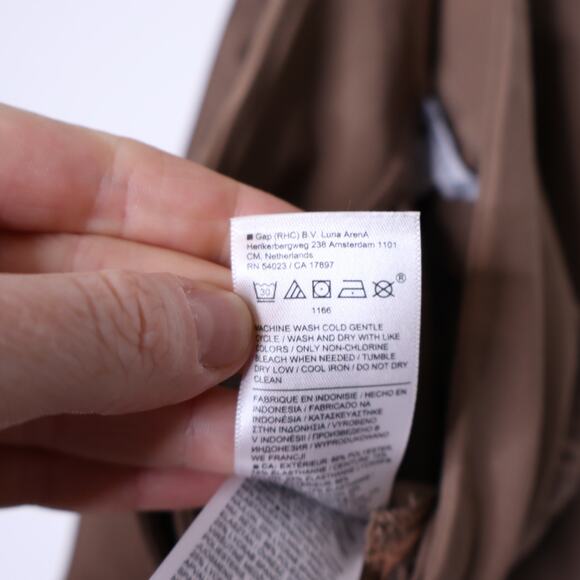 ATHLETA Cardiff Pant Rustic Beige Waist Tie Straight Leg Casual Women's 12 - Picture 16 of 16